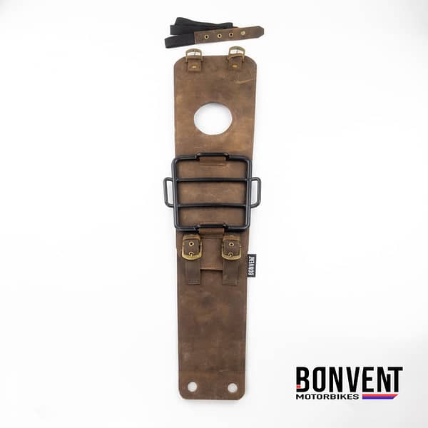 adventure leather tank strap interceptor royal enfield bonvent motorbikes