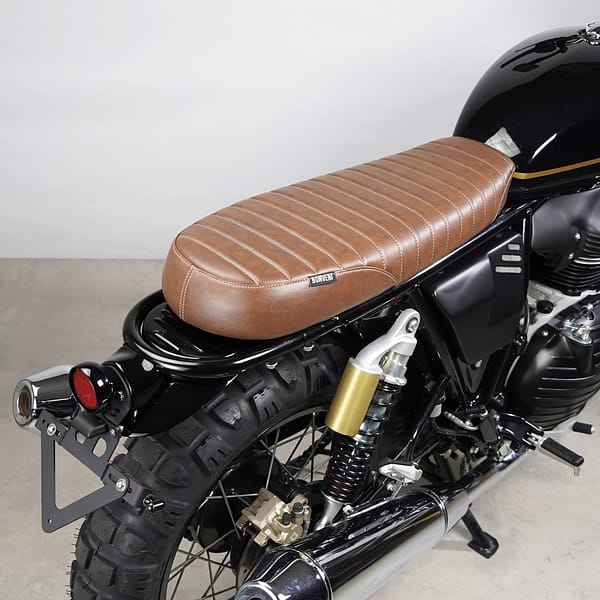Seat scrambler classic brown for Royal Enfield Interceptor 650