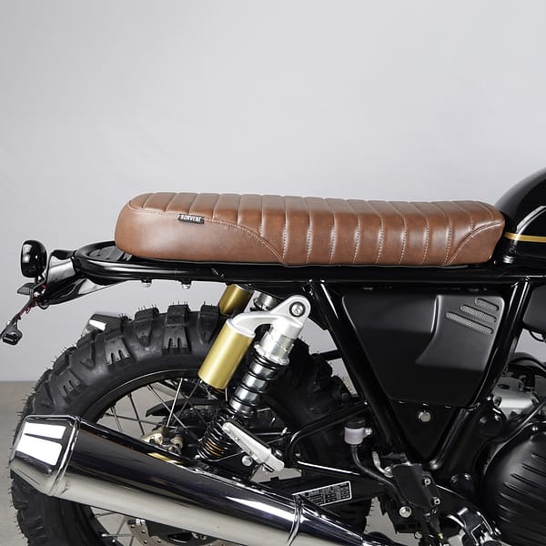 Seat scrambler classic brown for Royal Enfield Interceptor 650