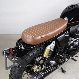 Seat scrambler classic brown for Royal Enfield Interceptor 650 & Continental GT 650 ( All years) Plug&Play